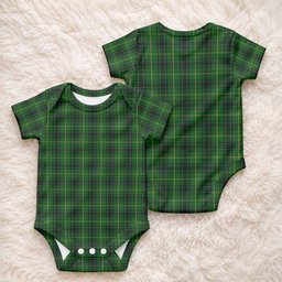 MacArthur (McArthur) Tartan Baby Onesie , Plaid Infant Bodysuit for Boys & Girls (0-24M), Snap Closure Newborn Romper for Holiday & Photoshoot