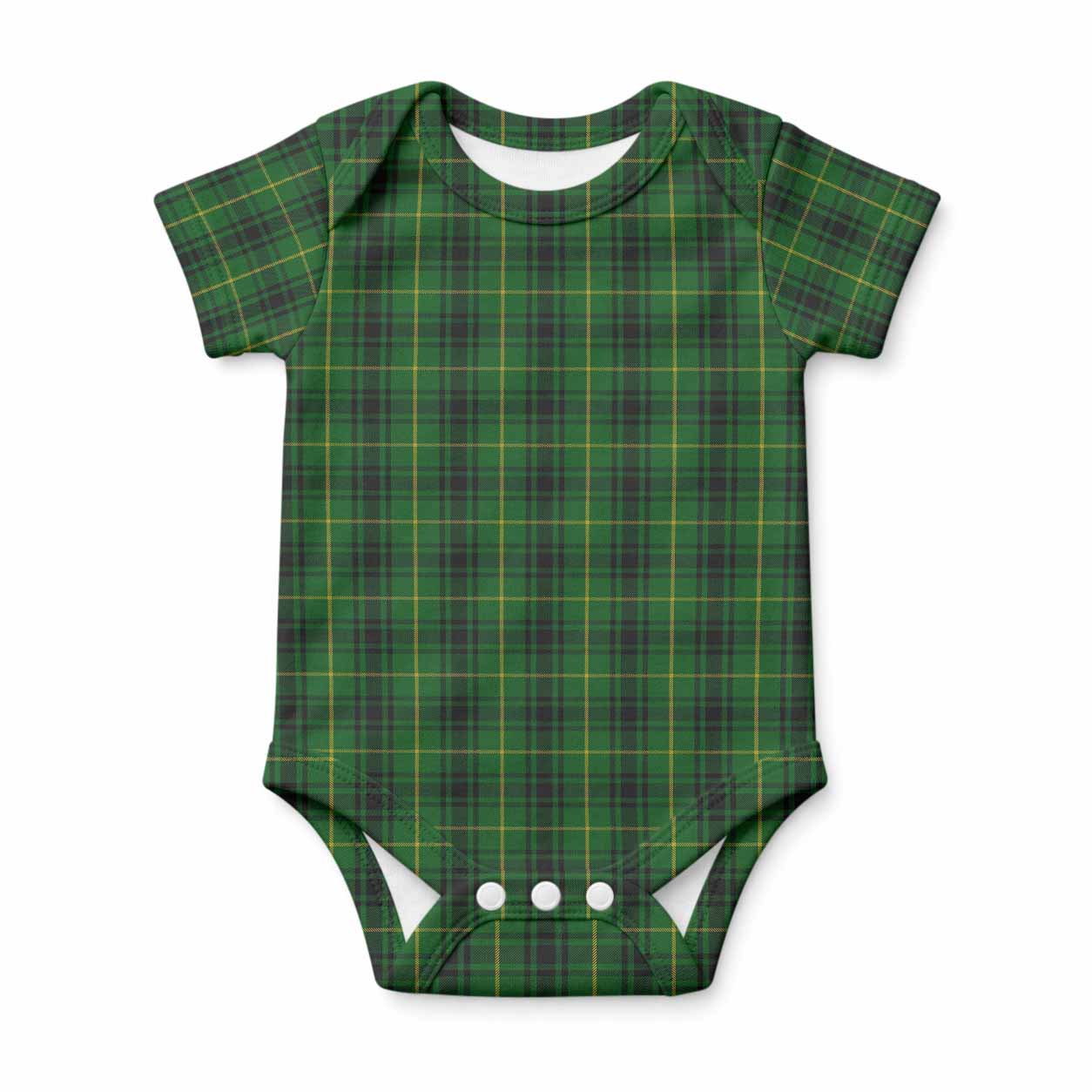MacArthur (McArthur) Tartan Baby Onesie , Plaid Infant Bodysuit for Boys & Girls (0-24M), Snap Closure Newborn Romper for Holiday & Photoshoot