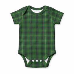MacArthur (McArthur) Tartan Baby Onesie , Plaid Infant Bodysuit for Boys & Girls (0-24M), Snap Closure Newborn Romper for Holiday & Photoshoot