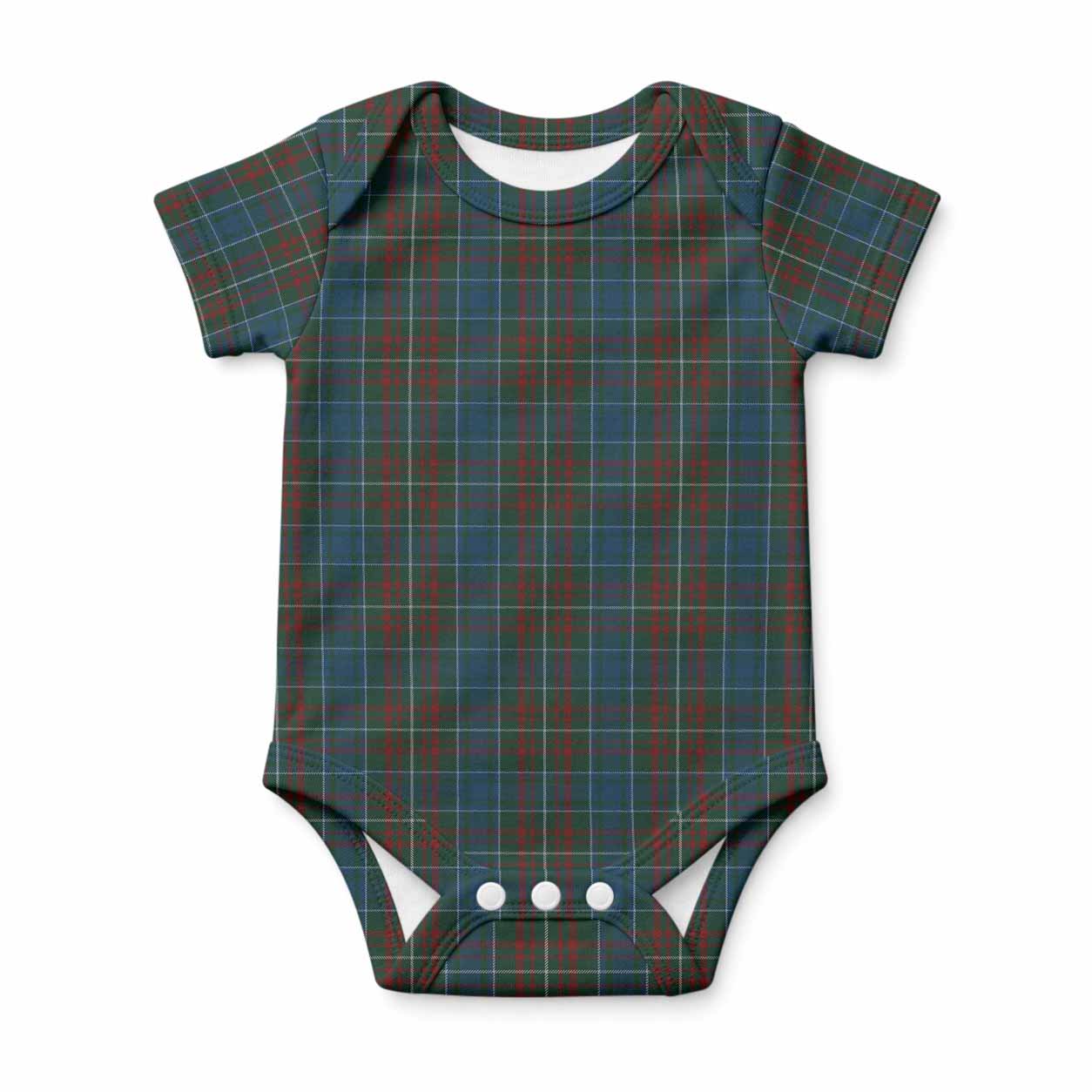 MacConnell (McConnell) Tartan Baby Onesie , Plaid Infant Bodysuit for Boys & Girls (0-24M), Snap Closure Newborn Romper for Holiday & Photoshoot