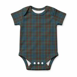MacConnell (McConnell) Tartan Baby Onesie , Plaid Infant Bodysuit for Boys & Girls (0-24M), Snap Closure Newborn Romper for Holiday & Photoshoot