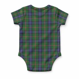 Jones Tartan Baby Onesie , Plaid Infant Bodysuit for Boys & Girls (0-24M), Snap Closure Newborn Romper for Holiday & Photoshoot