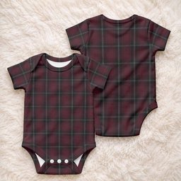 Llewellen of Wales Tartan Baby Onesie , Plaid Infant Bodysuit for Boys & Girls (0-24M), Snap Closure Newborn Romper for Holiday & Photoshoot