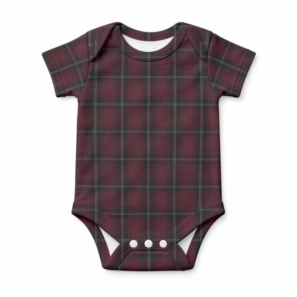 Llewellen of Wales Tartan Baby Onesie , Plaid Infant Bodysuit for Boys & Girls (0-24M), Snap Closure Newborn Romper for Holiday & Photoshoot