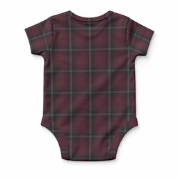 Llewellen of Wales Tartan Baby Onesie , Plaid Infant Bodysuit for Boys & Girls (0-24M), Snap Closure Newborn Romper for Holiday & Photoshoot