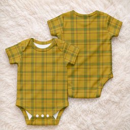 Houston Tartan Baby Onesie , Plaid Infant Bodysuit for Boys & Girls (0-24M), Snap Closure Newborn Romper for Holiday & Photoshoot