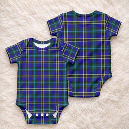 Hope Tartan Baby Onesie , Plaid Infant Bodysuit for Boys & Girls (0-24M), Snap Closure Newborn Romper for Holiday & Photoshoot