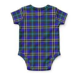 Hope Tartan Baby Onesie , Plaid Infant Bodysuit for Boys & Girls (0-24M), Snap Closure Newborn Romper for Holiday & Photoshoot