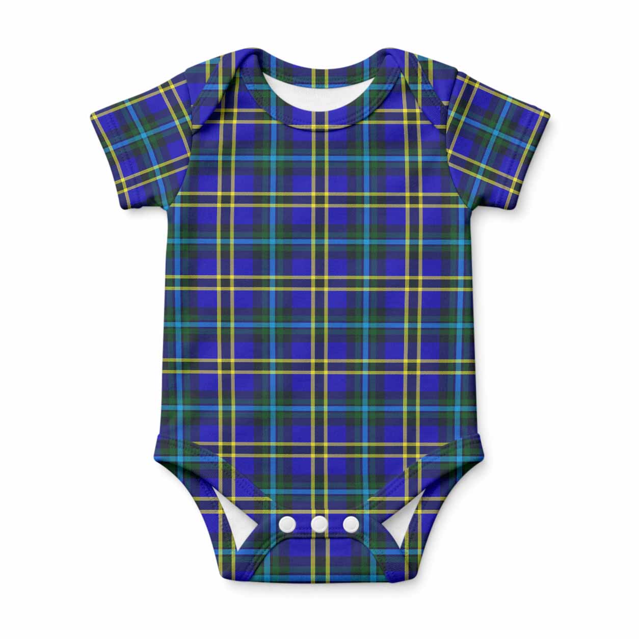 Hope Tartan Baby Onesie , Plaid Infant Bodysuit for Boys & Girls (0-24M), Snap Closure Newborn Romper for Holiday & Photoshoot