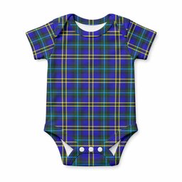 Hope Tartan Baby Onesie , Plaid Infant Bodysuit for Boys & Girls (0-24M), Snap Closure Newborn Romper for Holiday & Photoshoot