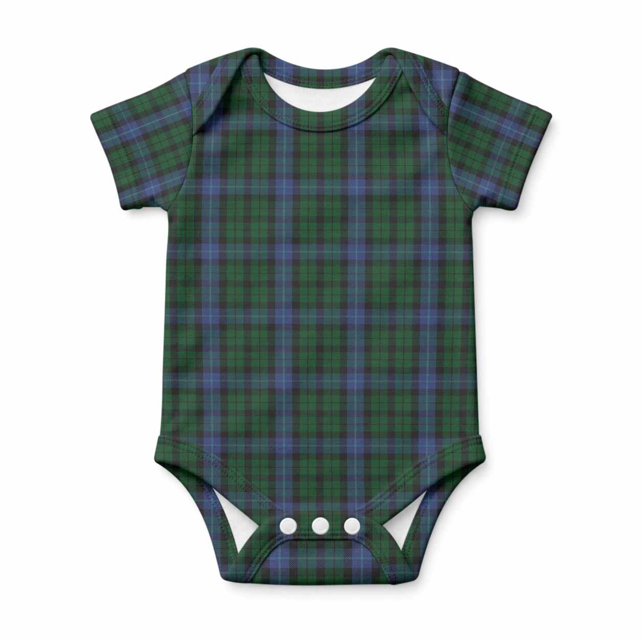 MacIntyre (McIntyre) Tartan Baby Onesie , Plaid Infant Bodysuit for Boys & Girls (0-24M), Snap Closure Newborn Romper for Holiday & Photoshoot