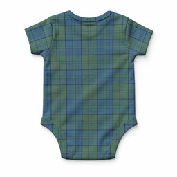 Lockhart Tartan Baby Onesie , Plaid Infant Bodysuit for Boys & Girls (0-24M), Snap Closure Newborn Romper for Holiday & Photoshoot