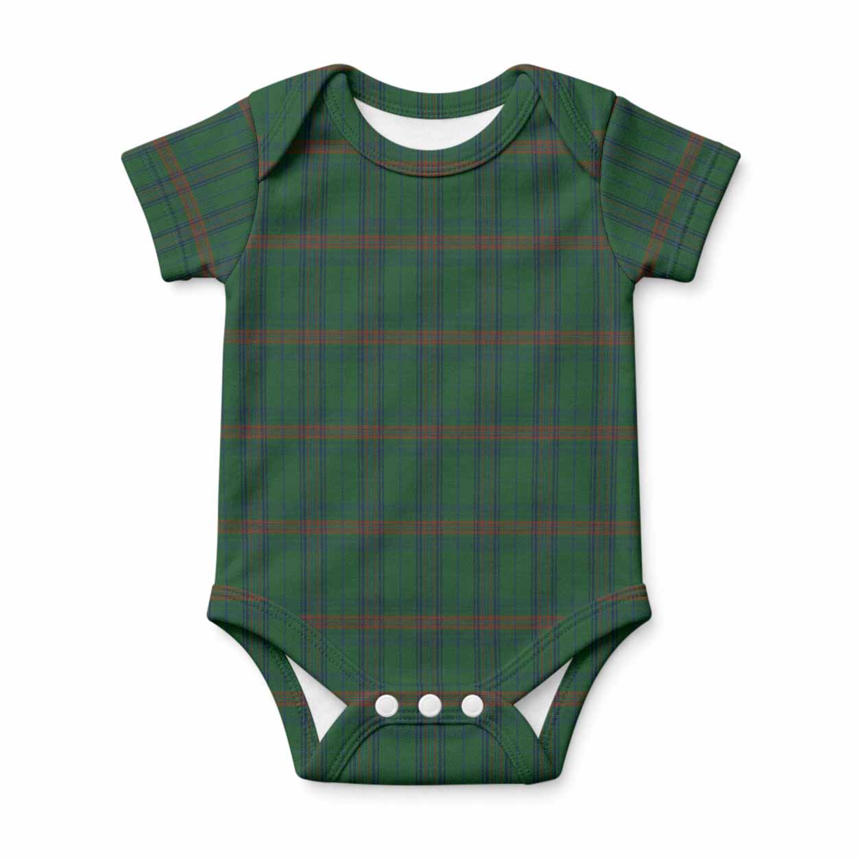 Owen of Wales Tartan Baby Onesie , Plaid Infant Bodysuit for Boys & Girls (0-24M), Snap Closure Newborn Romper for Holiday & Photoshoot