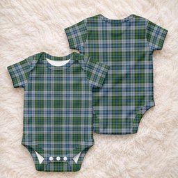 MacNeil (McNeil) Tartan Baby Onesie , Plaid Infant Bodysuit for Boys & Girls (0-24M), Snap Closure Newborn Romper for Holiday & Photoshoot