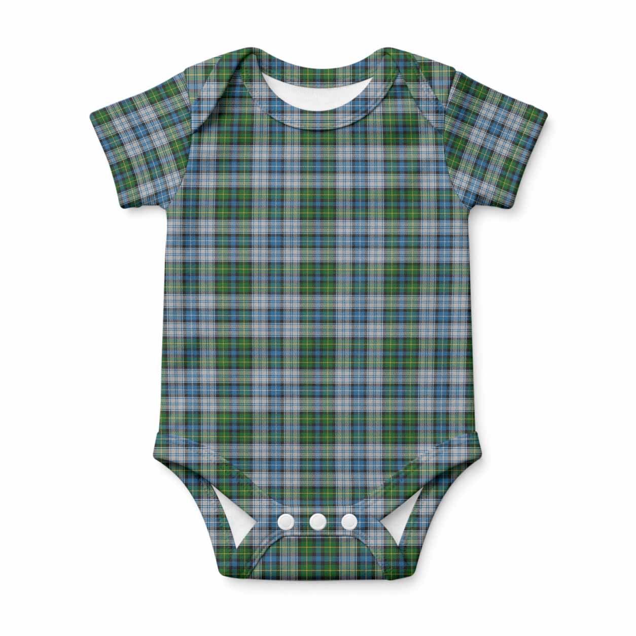 MacNeil (McNeil) Tartan Baby Onesie , Plaid Infant Bodysuit for Boys & Girls (0-24M), Snap Closure Newborn Romper for Holiday & Photoshoot