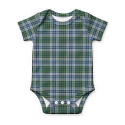 MacNeil (McNeil) Tartan Baby Onesie , Plaid Infant Bodysuit for Boys & Girls (0-24M), Snap Closure Newborn Romper for Holiday & Photoshoot