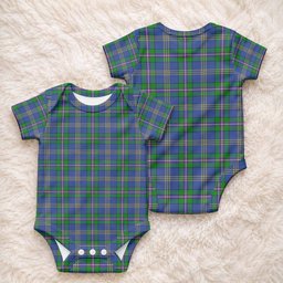 Lambert Tartan Baby Onesie , Plaid Infant Bodysuit for Boys & Girls (0-24M), Snap Closure Newborn Romper for Holiday & Photoshoot