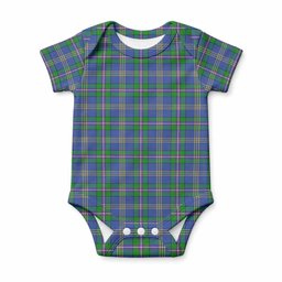 Lambert Tartan Baby Onesie , Plaid Infant Bodysuit for Boys & Girls (0-24M), Snap Closure Newborn Romper for Holiday & Photoshoot