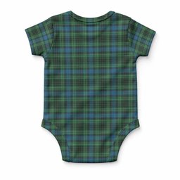 O'Donohue Tartan Baby Onesie , Plaid Infant Bodysuit for Boys & Girls (0-24M), Snap Closure Newborn Romper for Holiday & Photoshoot