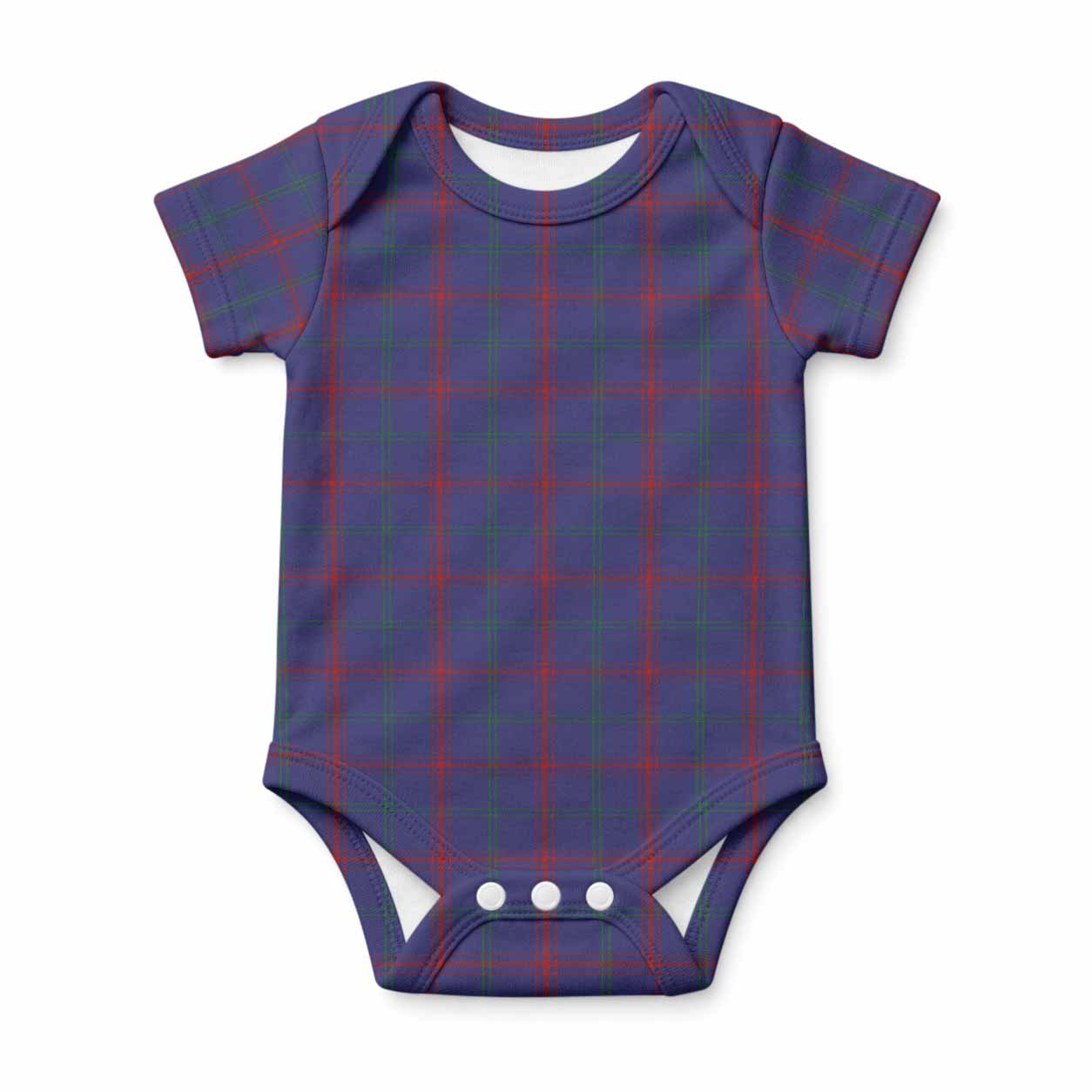 Lynch Tartan Baby Onesie , Plaid Infant Bodysuit for Boys & Girls (0-24M), Snap Closure Newborn Romper for Holiday & Photoshoot