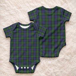 MacEwan (MacEwen) Tartan Baby Onesie , Plaid Infant Bodysuit for Boys & Girls (0-24M), Snap Closure Newborn Romper for Holiday & Photoshoot