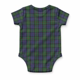 MacEwan (MacEwen) Tartan Baby Onesie , Plaid Infant Bodysuit for Boys & Girls (0-24M), Snap Closure Newborn Romper for Holiday & Photoshoot