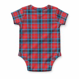 MacTavish (McTavish) Tartan Baby Onesie , Plaid Infant Bodysuit for Boys & Girls (0-24M), Snap Closure Newborn Romper for Holiday & Photoshoot