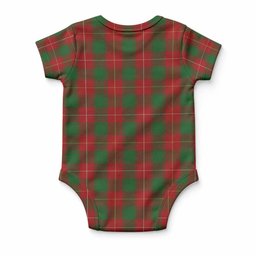 MacPhee (McPhee) Tartan Baby Onesie , Plaid Infant Bodysuit for Boys & Girls (0-24M), Snap Closure Newborn Romper for Holiday & Photoshoot