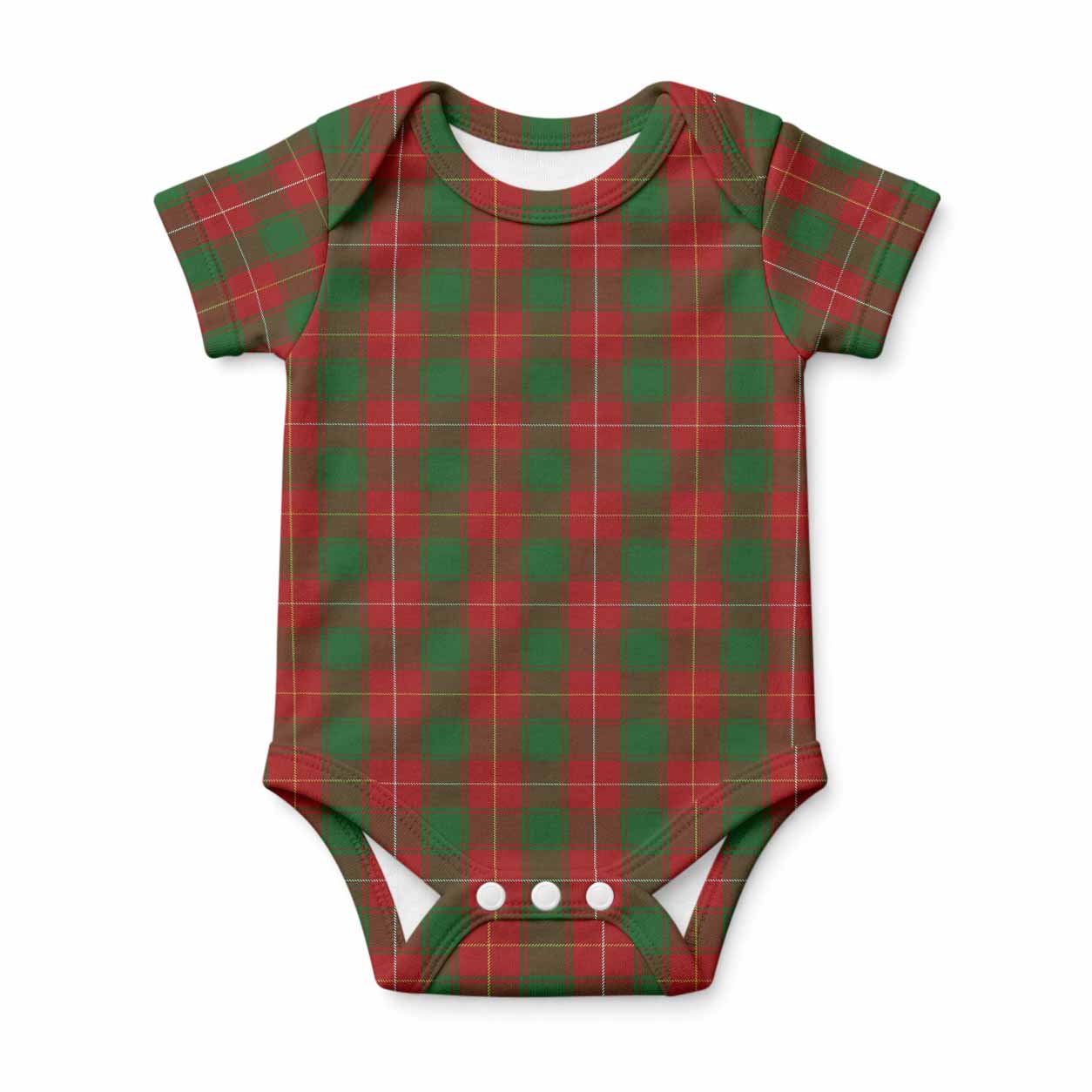 MacPhee (McPhee) Tartan Baby Onesie , Plaid Infant Bodysuit for Boys & Girls (0-24M), Snap Closure Newborn Romper for Holiday & Photoshoot
