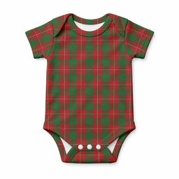 MacPhee (McPhee) Tartan Baby Onesie , Plaid Infant Bodysuit for Boys & Girls (0-24M), Snap Closure Newborn Romper for Holiday & Photoshoot
