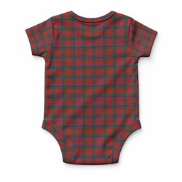 Nicolson Tartan Baby Onesie , Plaid Infant Bodysuit for Boys & Girls (0-24M), Snap Closure Newborn Romper for Holiday & Photoshoot
