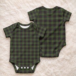 Mcdermott Tartan Baby Onesie , Plaid Infant Bodysuit for Boys & Girls (0-24M), Snap Closure Newborn Romper for Holiday & Photoshoot
