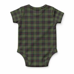 Mcdermott Tartan Baby Onesie , Plaid Infant Bodysuit for Boys & Girls (0-24M), Snap Closure Newborn Romper for Holiday & Photoshoot
