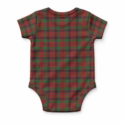 MacNicol (McNicol) Tartan Baby Onesie , Plaid Infant Bodysuit for Boys & Girls (0-24M), Snap Closure Newborn Romper for Holiday & Photoshoot