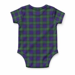 MacKinlay (McKinlay) Tartan Baby Onesie , Plaid Infant Bodysuit for Boys & Girls (0-24M), Snap Closure Newborn Romper for Holiday & Photoshoot