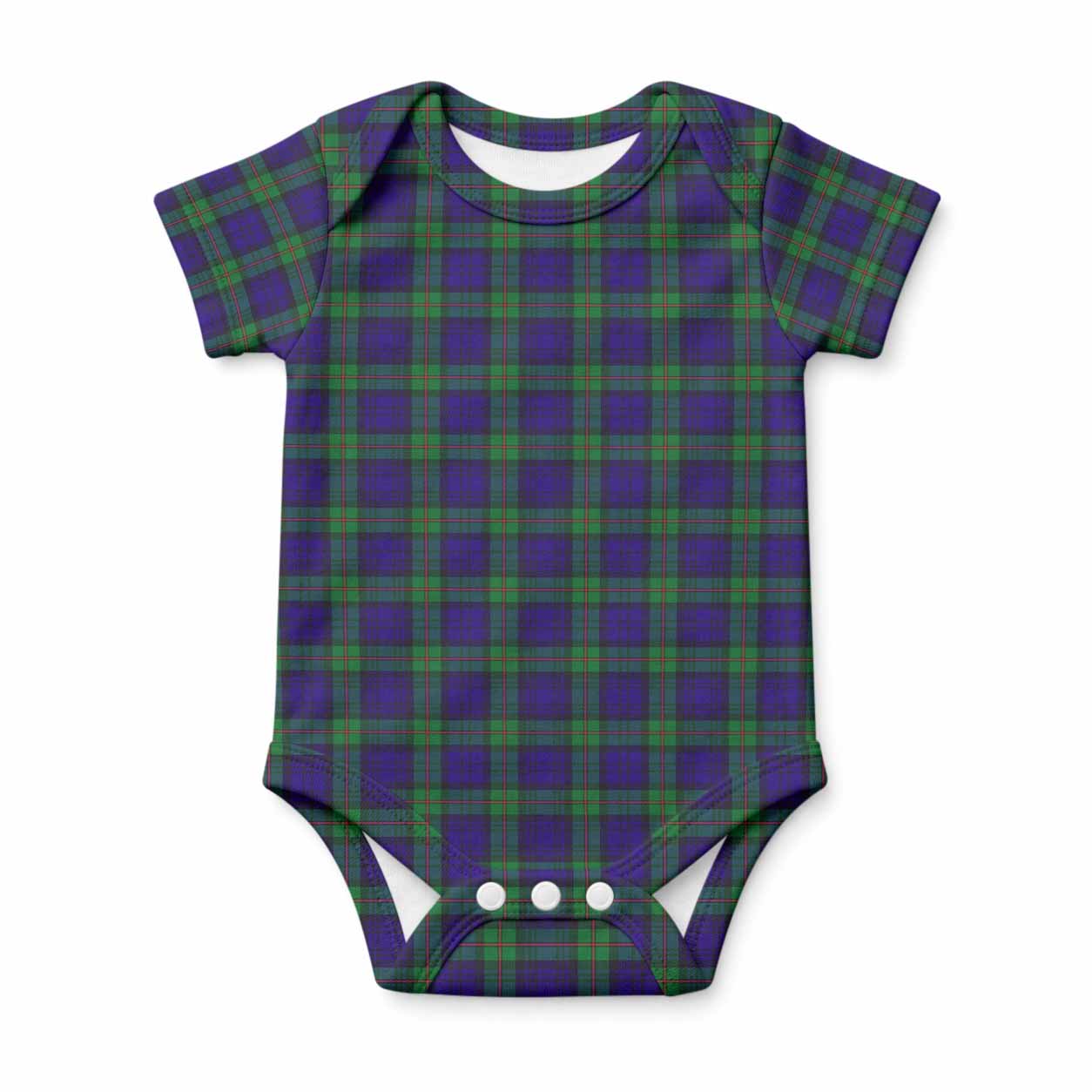 MacKinlay (McKinlay) Tartan Baby Onesie , Plaid Infant Bodysuit for Boys & Girls (0-24M), Snap Closure Newborn Romper for Holiday & Photoshoot