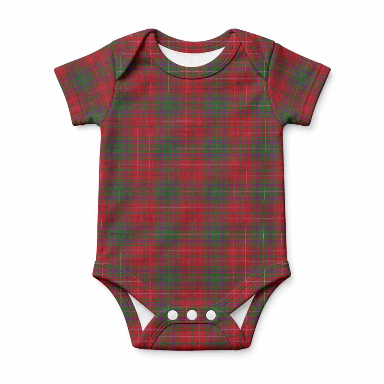 MacDougall (McDougall) Tartan Baby Onesie , Plaid Infant Bodysuit for Boys & Girls (0-24M), Snap Closure Newborn Romper for Holiday & Photoshoot