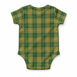 Meredith of Wales Tartan Baby Onesie , Plaid Infant Bodysuit for Boys & Girls (0-24M), Snap Closure Newborn Romper for Holiday & Photoshoot
