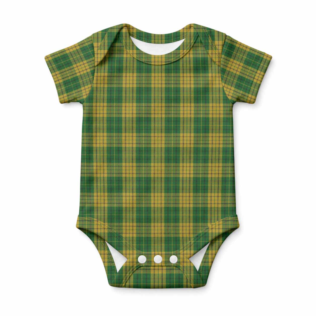 Meredith of Wales Tartan Baby Onesie , Plaid Infant Bodysuit for Boys & Girls (0-24M), Snap Closure Newborn Romper for Holiday & Photoshoot