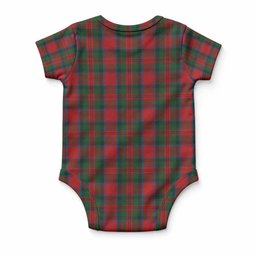 MacDuff (McDuff) Tartan Baby Onesie , Plaid Infant Bodysuit for Boys & Girls (0-24M), Snap Closure Newborn Romper for Holiday & Photoshoot