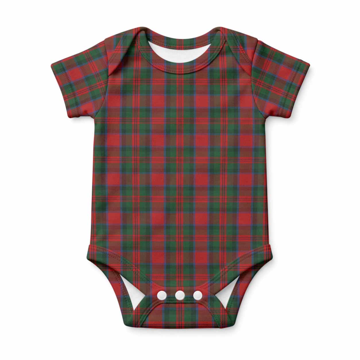 MacDuff (McDuff) Tartan Baby Onesie , Plaid Infant Bodysuit for Boys & Girls (0-24M), Snap Closure Newborn Romper for Holiday & Photoshoot
