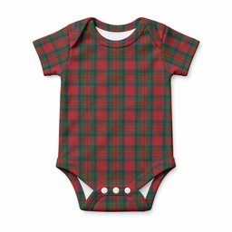 MacDuff (McDuff) Tartan Baby Onesie , Plaid Infant Bodysuit for Boys & Girls (0-24M), Snap Closure Newborn Romper for Holiday & Photoshoot
