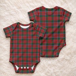 MacNaughton (McNaughton) Tartan Baby Onesie , Plaid Infant Bodysuit for Boys & Girls (0-24M), Snap Closure Newborn Romper for Holiday & Photoshoot