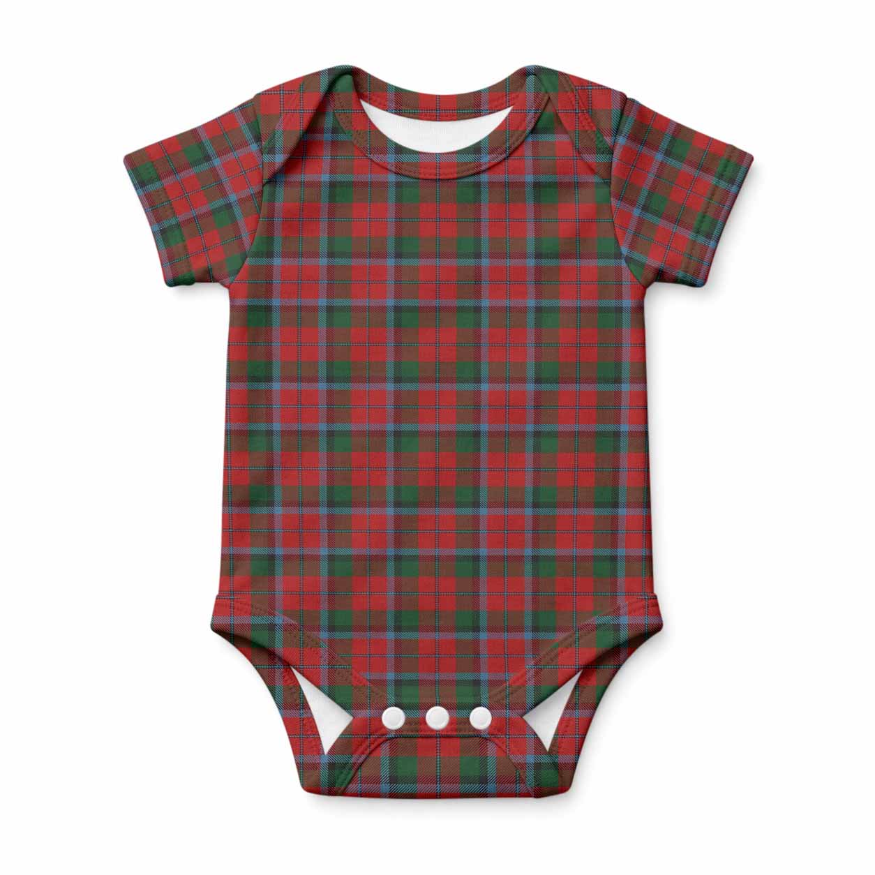 MacNaughton (McNaughton) Tartan Baby Onesie , Plaid Infant Bodysuit for Boys & Girls (0-24M), Snap Closure Newborn Romper for Holiday & Photoshoot