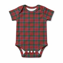 MacNaughton (McNaughton) Tartan Baby Onesie , Plaid Infant Bodysuit for Boys & Girls (0-24M), Snap Closure Newborn Romper for Holiday & Photoshoot