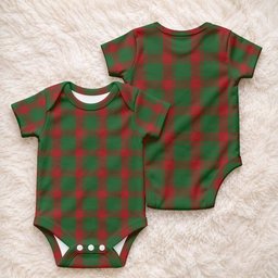 Middleton Tartan Baby Onesie , Plaid Infant Bodysuit for Boys & Girls (0-24M), Snap Closure Newborn Romper for Holiday & Photoshoot