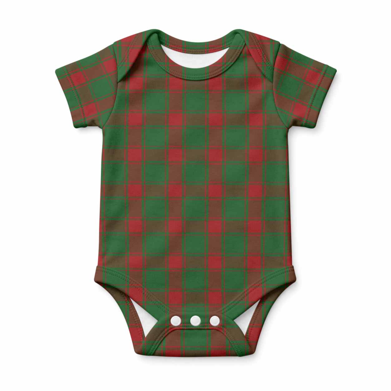 Middleton Tartan Baby Onesie , Plaid Infant Bodysuit for Boys & Girls (0-24M), Snap Closure Newborn Romper for Holiday & Photoshoot