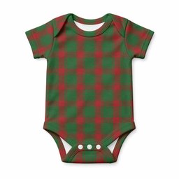 Middleton Tartan Baby Onesie , Plaid Infant Bodysuit for Boys & Girls (0-24M), Snap Closure Newborn Romper for Holiday & Photoshoot