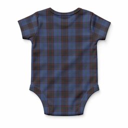 Home (Hume) Tartan Baby Onesie , Plaid Infant Bodysuit for Boys & Girls (0-24M), Snap Closure Newborn Romper for Holiday & Photoshoot
