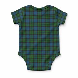 McCoy Tartan Baby Onesie , Plaid Infant Bodysuit for Boys & Girls (0-24M), Snap Closure Newborn Romper for Holiday & Photoshoot